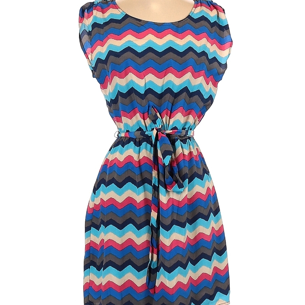 Speechless Chevron Patterned Dress